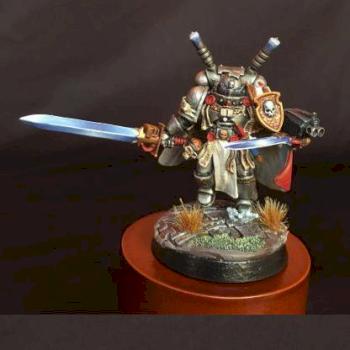 Grey Knights Champion Brother Hood by Sampa