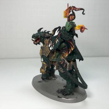 Salamander Chapter Master on Bike by Ziphoneon