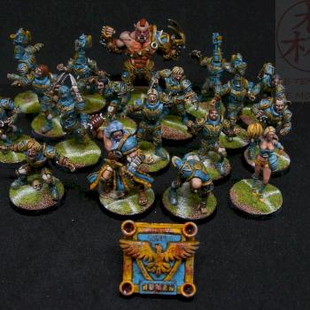 Blood Bowl Golden Crows Human Team by Mori-Kun