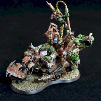 Ork painboy on bike by TheDoctor