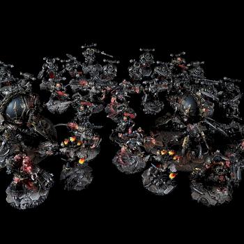 Shadowspear Warhammer 40K Black Legion Commission by CroWarGamePainting