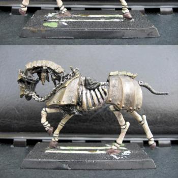 Barded skeletal steed WIP by duck83