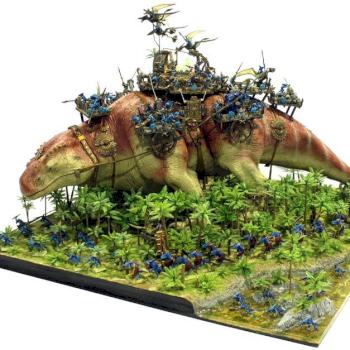 Warhammer Lizardmen Thunder Lizard 2nd Place in Armies on Parade 2011 by StrategicCommand