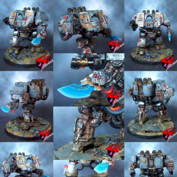 Mk.IV Grey Knights Dreadnought by altesia