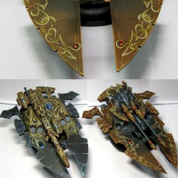 ELDAR SCORPION TYPE II SUPER HEAVY GRAV TANK by ShamaSt