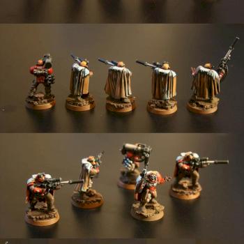 Scouts Snipers with Cloaks, Blood Angels by Johnnyhorse