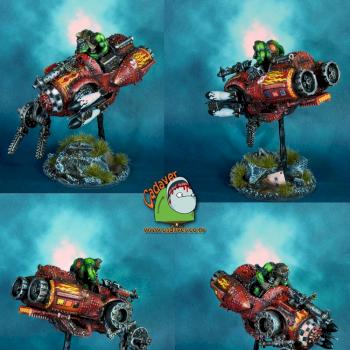 Space Ork Evil Sunz Mek on deff-jetbike by Home Of CadaveR