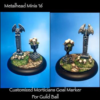 Customized Goal Post for Guild Ball Morticians! by Urayneum