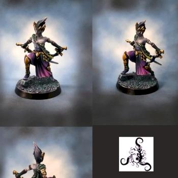 Dark Elf Painted for Scylla Models by VIOLET