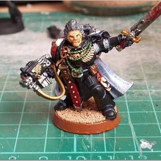 Black templar commander by Black suit