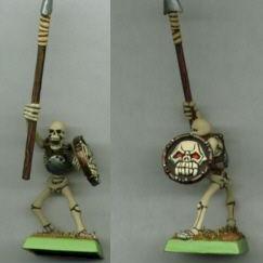 Skeleton with Spear and Shield by Rosco