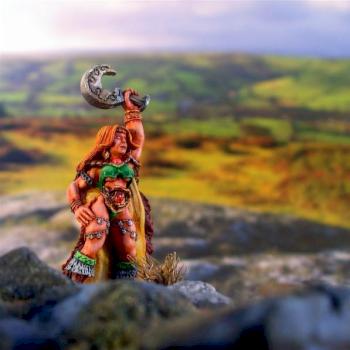 Queen Eaobhinn on hill top by Jeff Hobbs