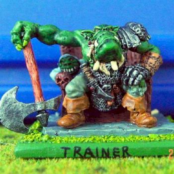 Trainer for an Ork Blood Bowl Team by anges