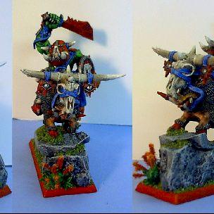 Warboss Tuskmug Bogrot and Princess da Pig by fastball24