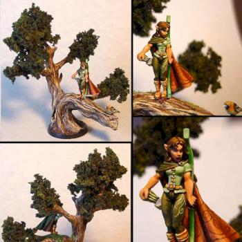 Spyglass Shae on sculpted base w/extras by James by Wappellious