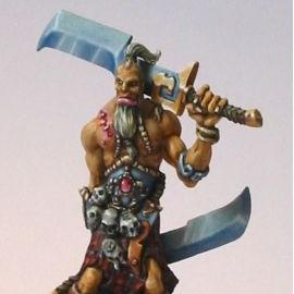 Giant Barbarian with swords by Bala