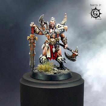 The Silver Tower Darkoath Chieftain by Painted By-g