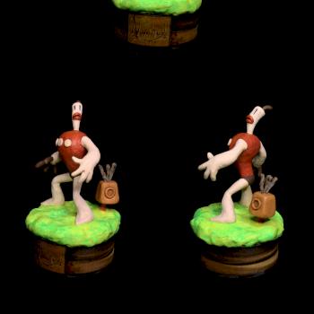 The Neverhood - Klaymen - Scale 90mm (2016) - Sculpted by me by bapfometh