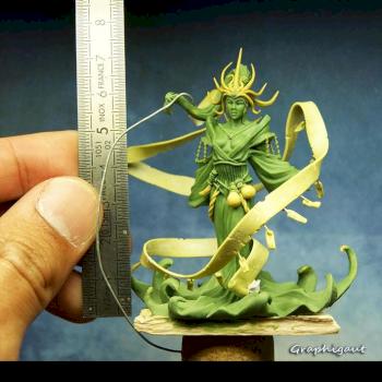 Evil Goddess 54mm- Black Sun Miniatures by Graphigaut