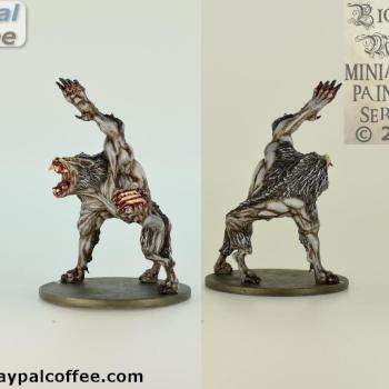 Zombicide Black Plague Wolfbomination Hand painted by BiggiesMinis by Biggiesminis