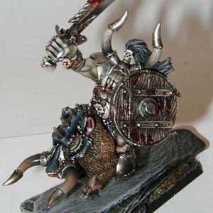 Orc Warboss on Boar by karaikal