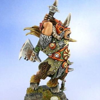 Chaos Beastman Warlord by SaxonAngel