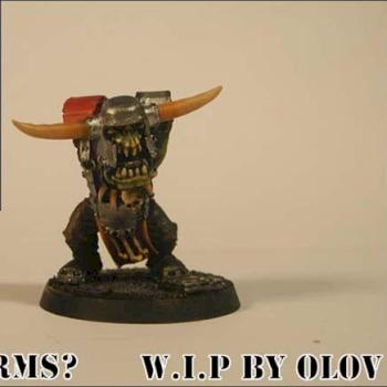 wip ork warboss ork by Olov