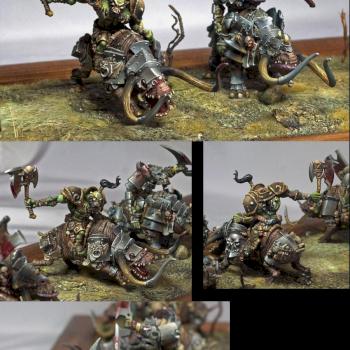 Orks on brontops by Lynx