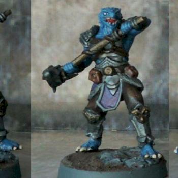 Blue Dragonborn Fighter by Chocolate Thief