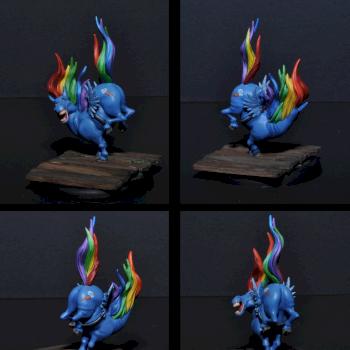 Gift Horse #3 aka Rainbow Dash (alt. Wild Boar); Malifaux by Solnishko