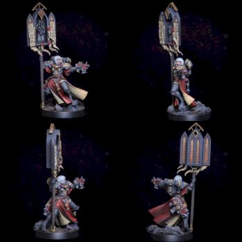 Adepta Sororitas Battle Sister with simulacrum Imperialis by El Sabel