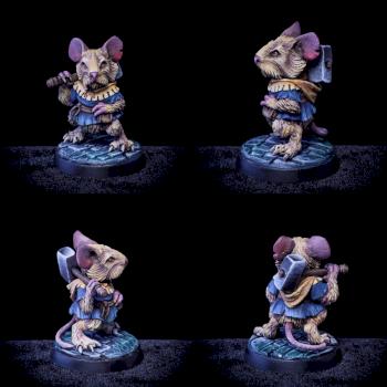 Mice mystics mouse warrior Nez by El Sabel