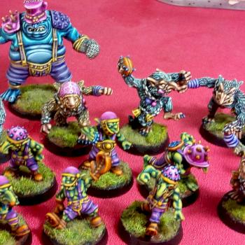 Blood bowl, greebo. Underworlds team by denmcal