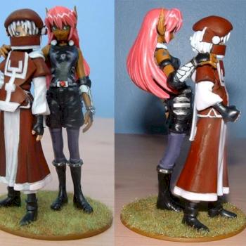 Phantasy Star Online - HUnewearl & FOmar - Tiffany & Lucieus by Poo Fly