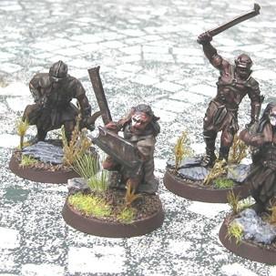 LotR Uruk-Hai squad by Axeman of Lossarnach