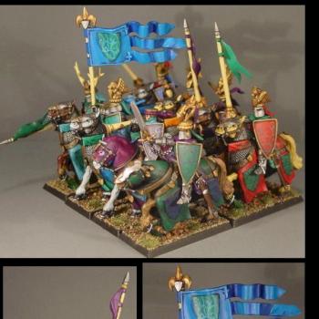 Knights of Bretonnia by blue moon miniatures by bluemoonminiatures