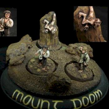 Frodo Sam and Gollum Golden Demon LA 2004 by mattsterbenz