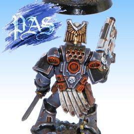 SPACE MARINES RELICTOR CAPTAIN by Perfectus Art Studio