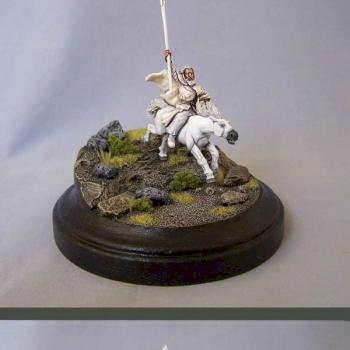 Gandalf the White on Shadowfax by Nikolai