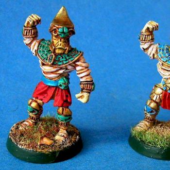 Blood Bowl Khemri Mummies by traveller