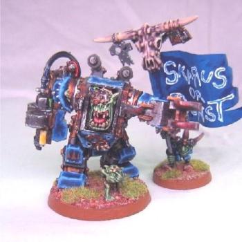 Ork warboss and banna wava by Dazkhull