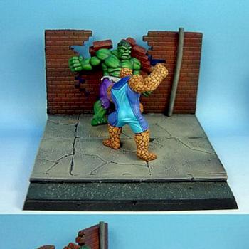 The Hulk vs. The Thing by The Artisan