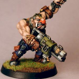 Ogryn with Ripper Gun by paint me