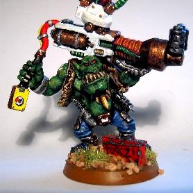 Ork Mekboy w Kuston Force Field Generator by Dazkhull