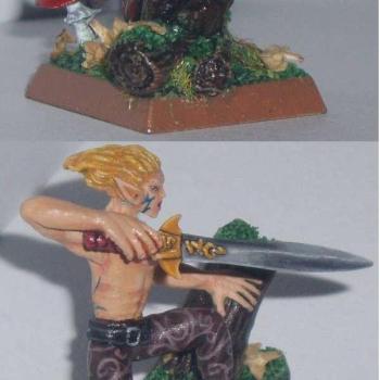 Wood Elf Wardancer - Painted by Arekarkadiusz