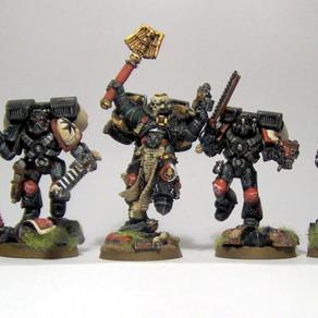 Black Templars Assault squad by Casterino