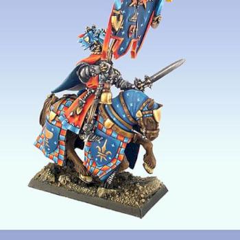 Bretonnia Knights Standard Bearer by leprechaun studio