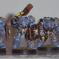 Space Wolves Wolf Guard Unit in Terminator Armour by Glyn Green