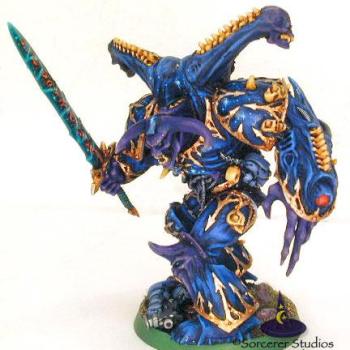 40K Thousand Sons Chaos Daemon Prince (better pic) by Kelly Kim