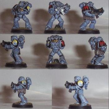 Space Wolf Grey Hunters by Glyn Green